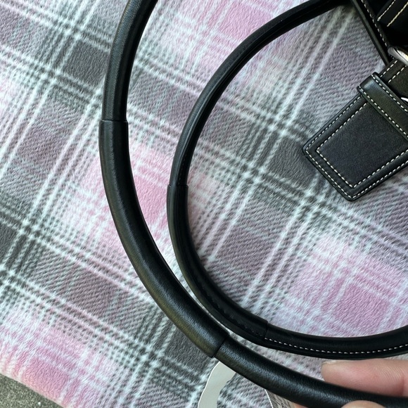 Coach,leather SOHO satchel with dust bag black - Picture 10 of 11